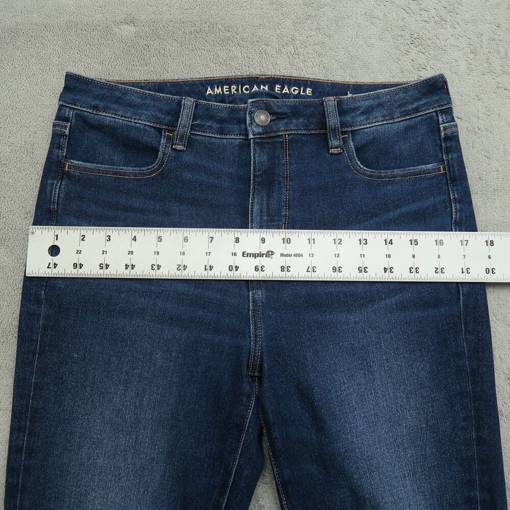 American Eagle Jeans Women's 10R High-Rise Jegging Denim 29" Inseam Distressed - Picture 8 of 16